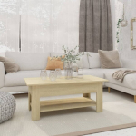 vidaXL kohvilaud, Sonoma tamm, 102 x 55 x 42 cm, puitlaastplaat