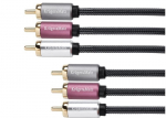 Kruger&matz kaabel 3x Rca (cinch) - 3x Rca (cinch) 1,8 m