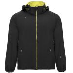 Meeste softshell jakk SIBERIA, must/punch lime