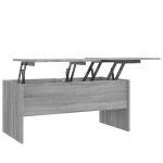 Diivanilaud, hall tamm, 102x50,5x46,5cm, puit