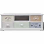 vidaXL Prantsuse stiilis puidust telerikapp