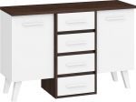 Kummut Nordis 2D4S, tumepruun/valge