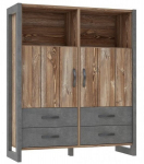 Vitriinkapp Note NTEK521, pruun/hall