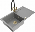 Graniidist k&ouml;&ouml;givalamu Mexen Leo koos segisti ja sifooniga, Grey+Black/Gold