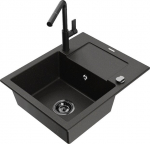 Graniidist k&ouml;&ouml;givalamu Mexen Enzo koos segisti ja sifooniga, Metallic black/gold+Black