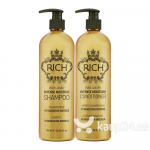 Intensiivselt niisutav &scaron;ampoon RICH Intense Moisture Shampoo 750 ml + Intensiivselt niisutav palsam, RICH Intense Moisture Conditioner 750 ml