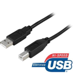 Deltaco USB-205S, USB-A, 0.5 m