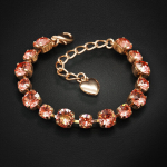 K&auml;ev&otilde;ru naistele DiamondSky &bdquo;Classic IV (Rose Peach)&ldquo; Swarovski kristallidega