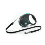 Flexi automaatne rihm Black Design S, sinine, 5 m