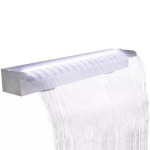 Tiigi juga, roostevabast terasest, LED-ga purskkaev, 90 cm