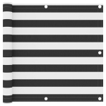 vidaXL r&otilde;dusirm, antratsiithall ja valge, 90 x 500 cm, oxford-kangas