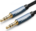 AUX kaabel sirge minijack 3,5 mm 1 m sinine (AV112)