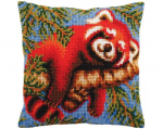 Tikkimiskomplekt padi "Punane panda" Collection D'Art 40x40cm