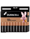 Duracell Patareid AA MN1500 Alkaline LR6 1.5V, 18 tk, Duracell patareid AA18