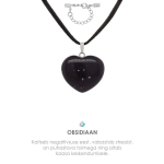 Ripats obsidiaan s&uuml;da 29x28x11mm