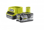 RYOBI 18V One+ 5.0Ah LithiumPlus akupakett - 1 kiire laadija 2.0Ah RC18120-150