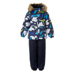 Huppa Laste talvekomplekt AVERY, NAVY PATTERN/ NAVY