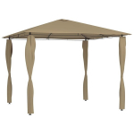 vidaXL lehtla postikatetega 3 x 3 x 2,6 m, pruunikashall, 160 g/m&sup2;