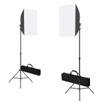 vidaXL fotostuudiokomplekt valgustuse, taustapildi ja reflektoriga