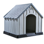 vidaXL koerakuut, 92 x 87 x 91 cm, hall, plast, Pilka