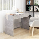 vidaXL kirjutuslaud, betoonhall, 101 x 50 x 76,5 cm, puitlaastplaat, Pilka