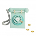 Klassikaline maailma m&auml;ngutelefon lastele, puidust