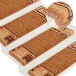 vidaXL isekleepuvad trepivaibad 10 tk, 65 x 25 cm, beež