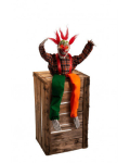Halloweeni istuv kloun helendava silmaga 65 cm