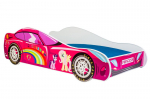 Lastevoodi Car II koos madratsiga 150 cm x 74 cm x 44 cm, printsessi auto