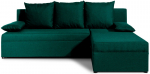 Universaalne pehme nurgadiivan NORE Gino, roheline