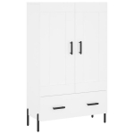 vidaXL k&otilde;rge kapp, valge, 69,5 x 31 x 115 cm, tehispuit