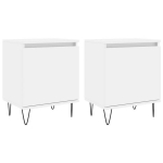 vidaXL &ouml;&ouml;kapid 2 tk, valge, 40 x 30 x 50 cm, tehispuit