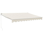 vidaXL sisset&otilde;mmatav varikatus, kreemjas, 3x2,5 m