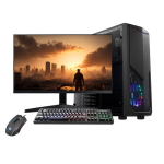 Arvuti Gaming PC 4.1 Komplekt, Intel&reg; Core&trade; i5-14400F 4.7 GHz, 1 TB SSD, RAM 16 GB, GeForce RTX&trade; 3050 8GB, PSU 600W, Windows 11 24″ 1920 x 1080 @ 180Hz