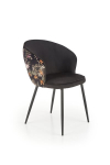 2 tooli komplekt K506, must/v&auml;rviline