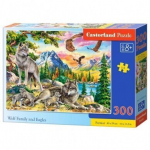 Pusle Castorland Wolf Family and Eagles 300 osa