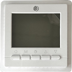 Juhtmega termostaat, igan&auml;dalane programmeerimine, valge