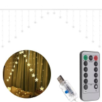 Lambijada kardinad 136LED USB, soe valge