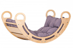 Puidust kiiktool, rocker Montessori, hall, 100 cm