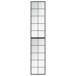 vidaXL seinapeeglid 2 tk, must, 100 x 40 cm, metall