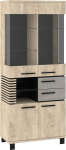 Vitriin Lamir-15, pruun/hall