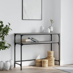 vidaXL konsoollaud, hall Sonoma tamm, 100x35,5x75 cm, tehispuit