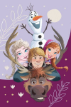 Pleedtekk Disney Frozen Family, 100x150 cm