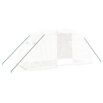 vidaXL kasvuhoone terasraamiga, valge, 8 m&sup2;, 4x2x2 m