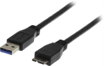 Deltaco, USB-A/Micro USB-B, 1 m