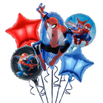Fooliumist &otilde;hupallide komplekt &Auml;mblikmees ( Spiderman ) AYD230510-4, 5 tk