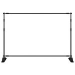 vidaXL taustaraam must 305x243 cm teras