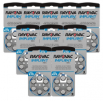Rayovac Impant Pro+ 675, PR44 akud kohleaarimplantaatide jaoks, 60 tk