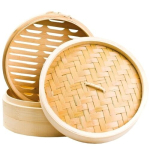 &Uuml;mmargune bambusist auruti, kahekorruseline 25 cm - Shi Ba Ling, universalus