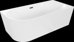 Vann Mexen Mia, parempoolse nurgaga, 170 x 80 cm, White+Black